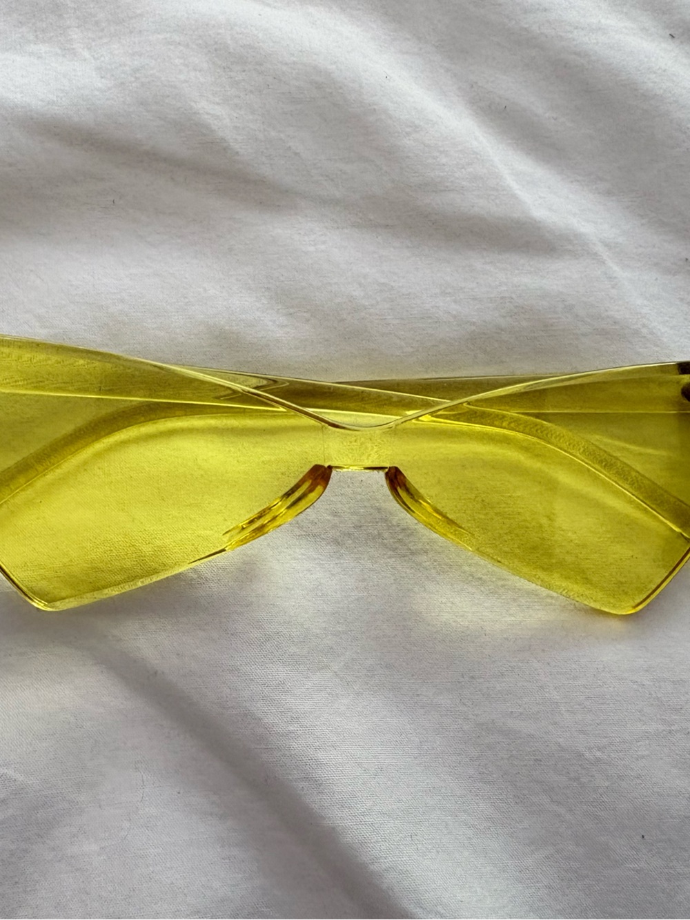 Yellow acrylic Sunglasses